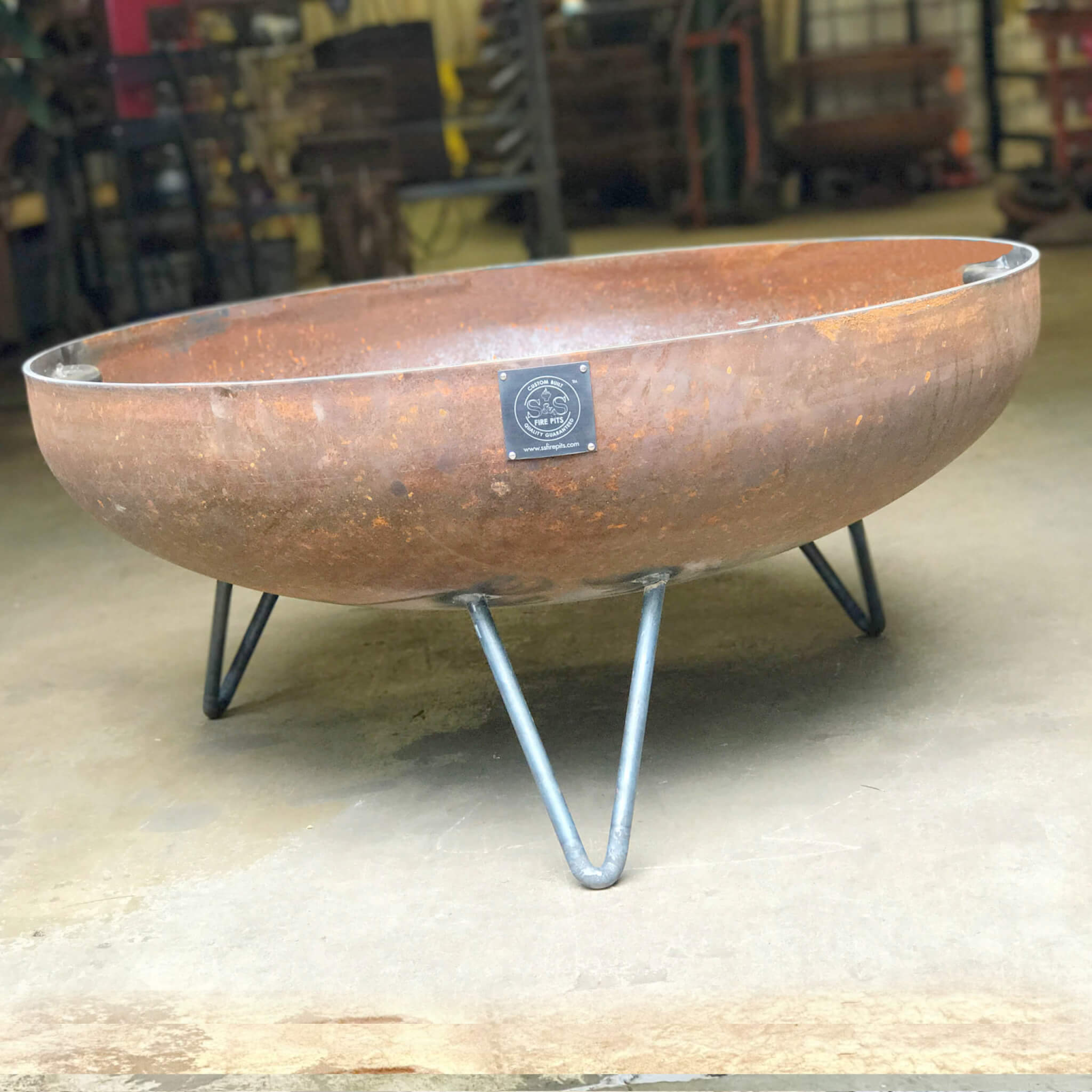 42" Elliptical Mid Century Modern Fire Pit Questions & Answers