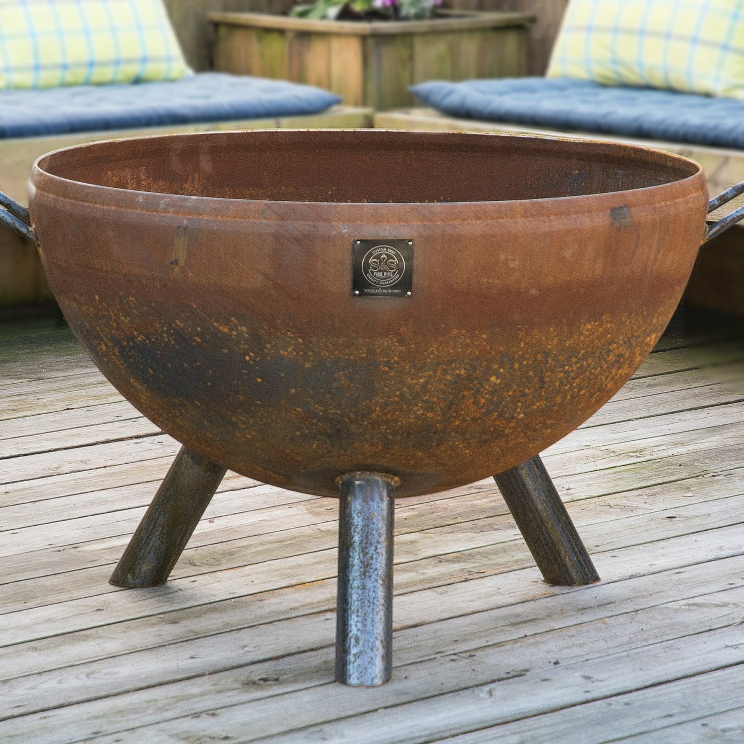 37” Hemisphere Fire Pit on Legs Questions & Answers