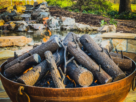 Do you have a reconmendation for a gas log set that could be used in a 18 foot tipi?  Pan type?