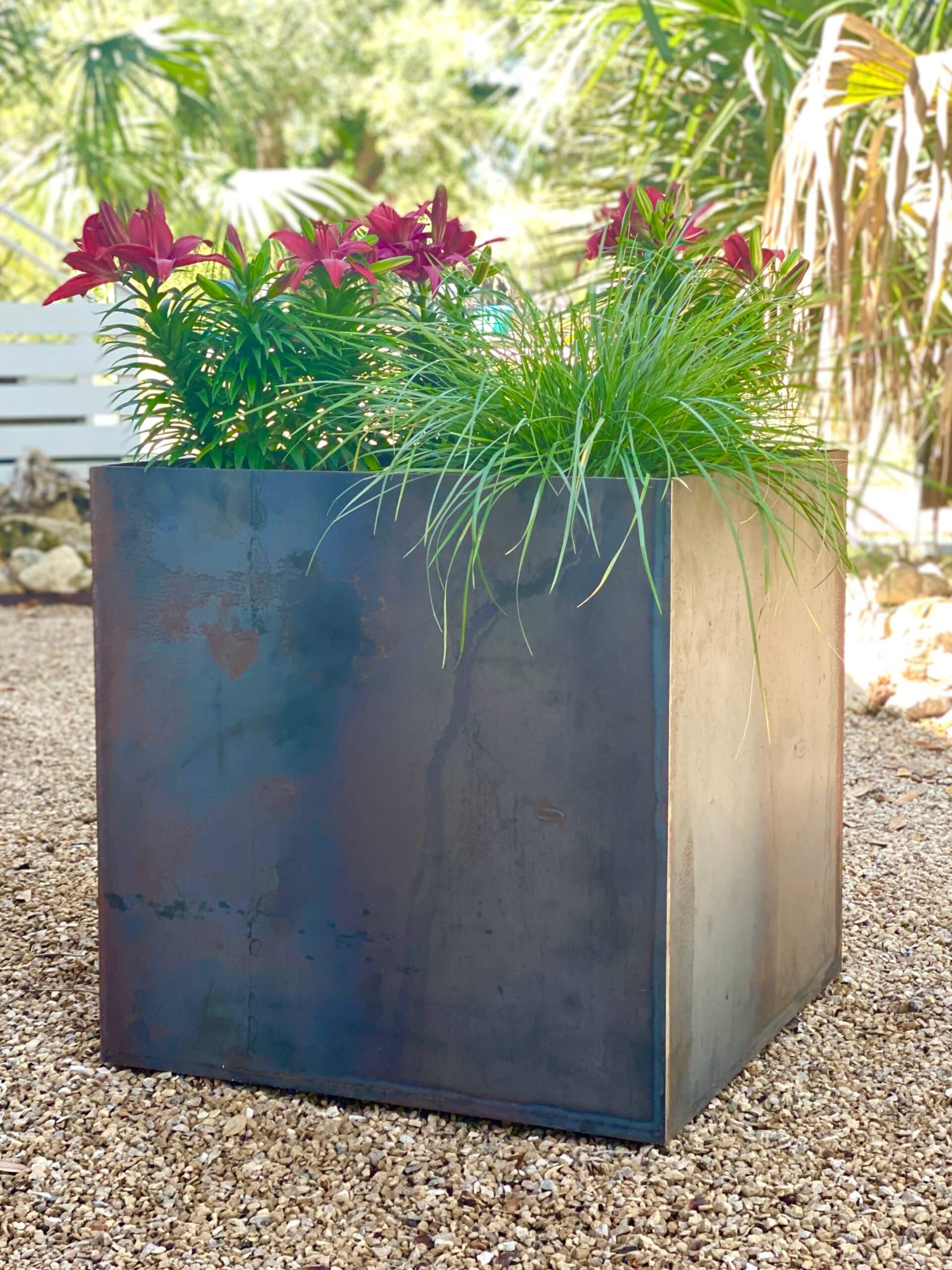 Corten Steel Planter Box 24x24x24 With Shelf Questions & Answers