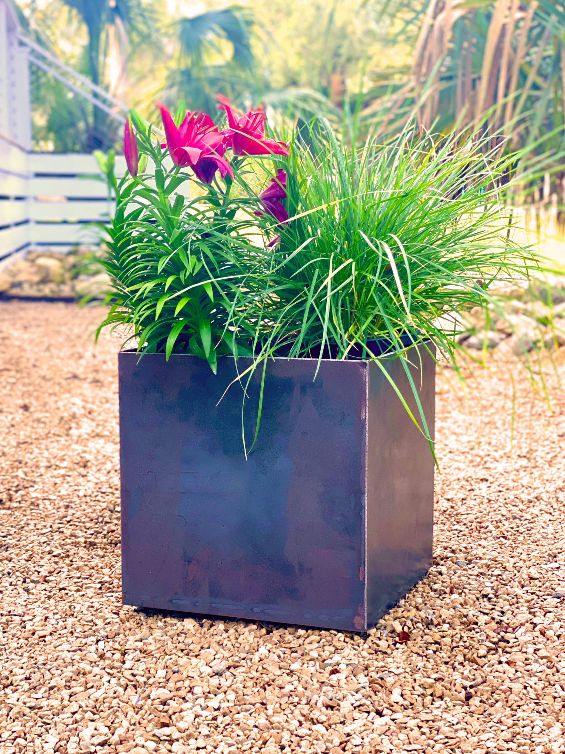 Corten Steel Planter Box 12x12x12 With Shelf Questions & Answers