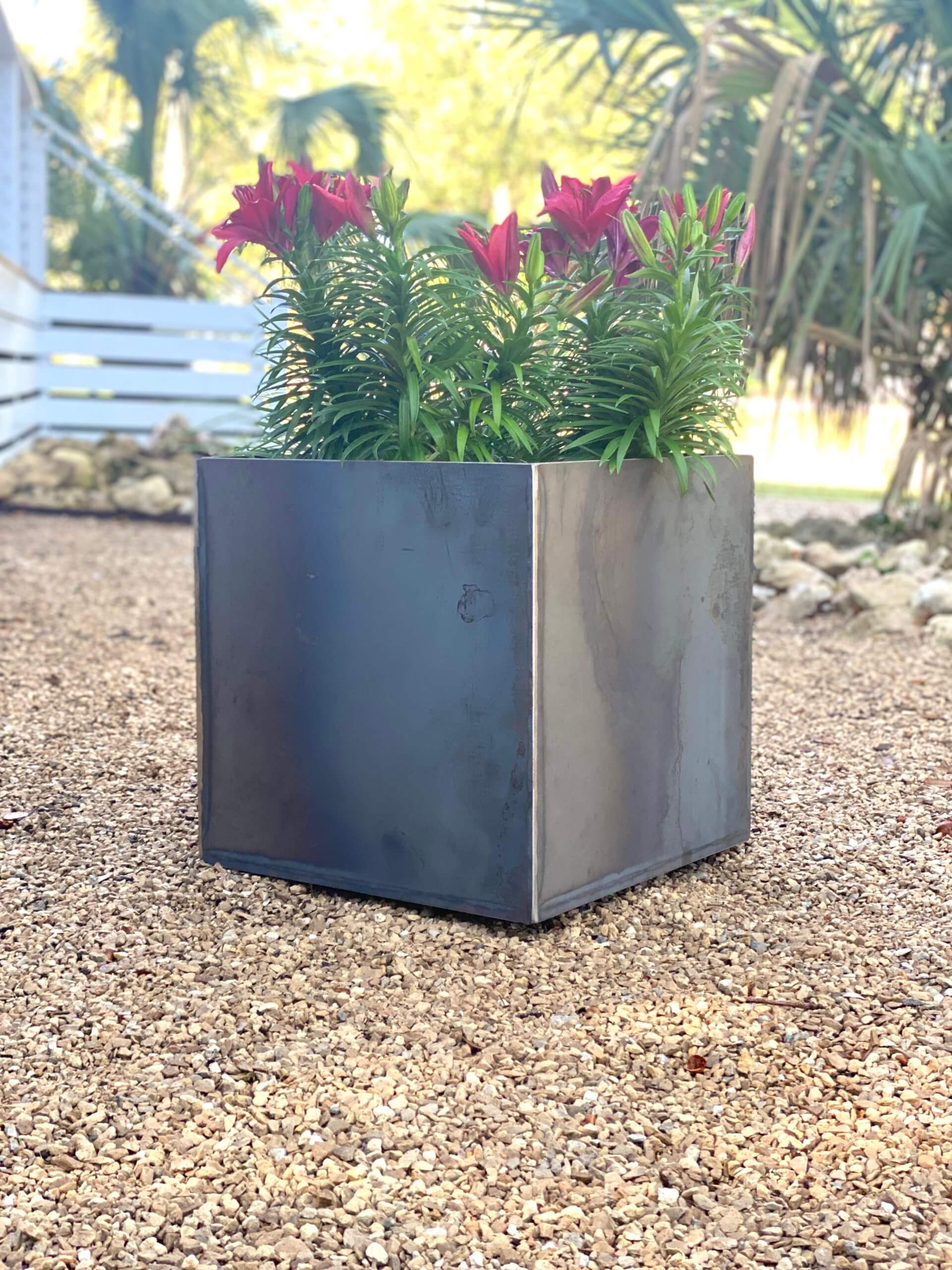 Corten Steel Planter Box 16x16x16 With Shelf Questions & Answers