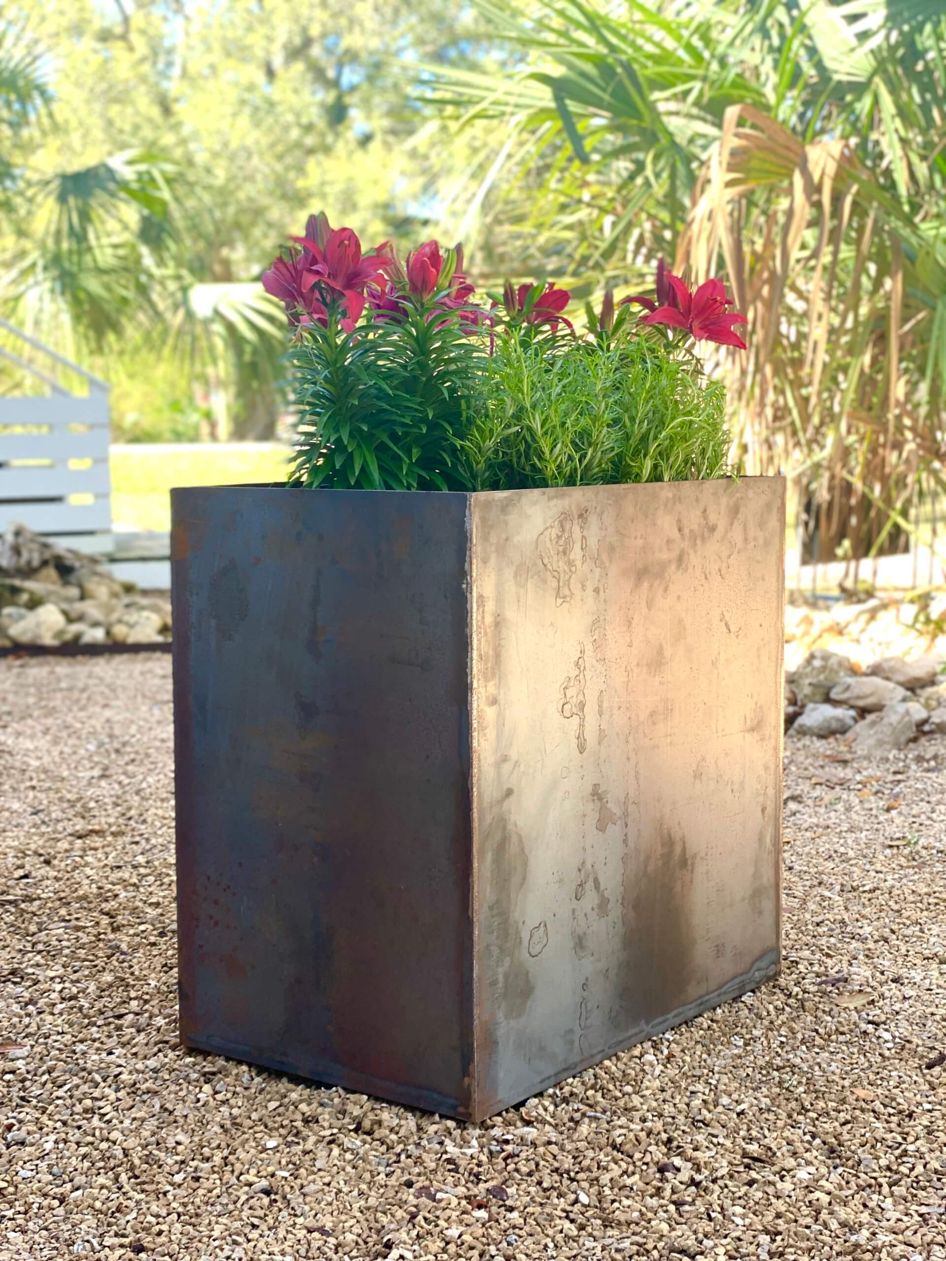 Corten Steel Planter Box 24x16x24 With Shelf Questions & Answers