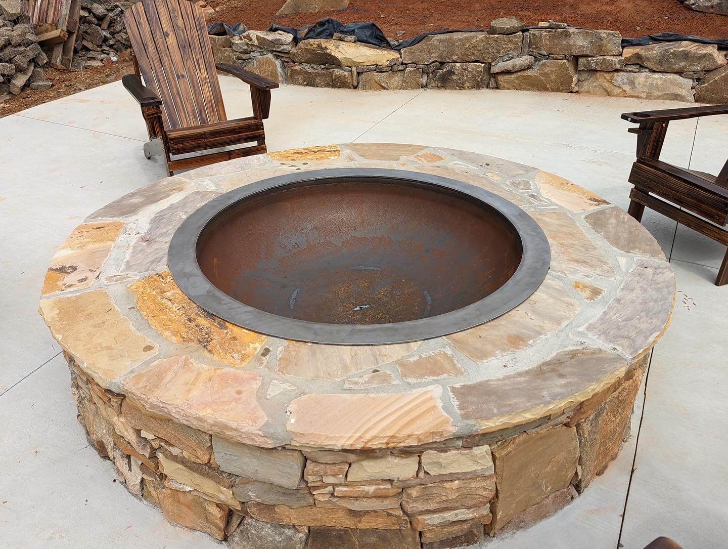 Can you make a 33” diameter ring with a lip but no bottom?  I want to recess a solo stove into ground in patio